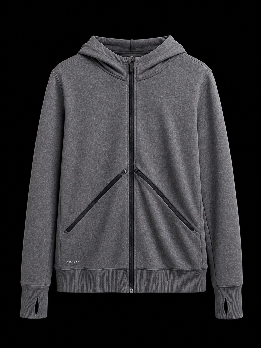 Nike dri-fit Full-Zip Sweatshirt Jacket - Gray